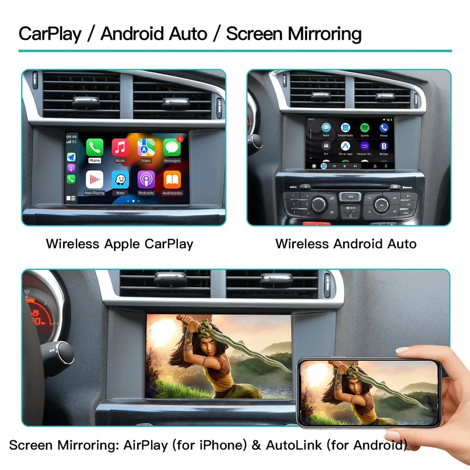Drahtloser CarPlay/Android Auto Adapter – MirrorLink, Rückfahrkamera - Bild 3 von 4