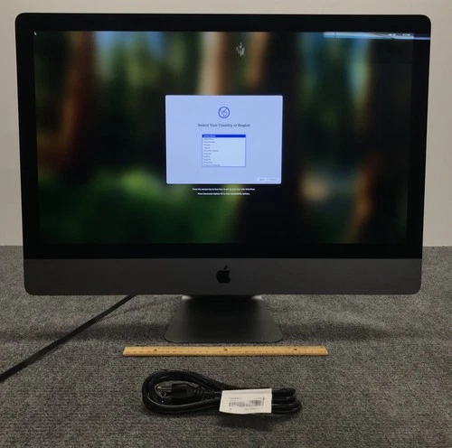 Apple iMac Pro A1862 MQ2Y2LL/A 2017 5K 27" AIO W-2140B 32GB RAM 1TB NVMe, As Is