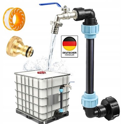 IBC Schwanenhals +3/4'' Auslaufhahn Adapter Zubehör Für Container Regenwassertank
