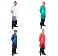 Supertouch Non-Woven Coats  Disposable Food Safe Hygiene Factory PPE