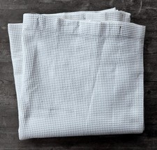 Matouk Belgian Waffle Weave White Shower Curtain - NEW