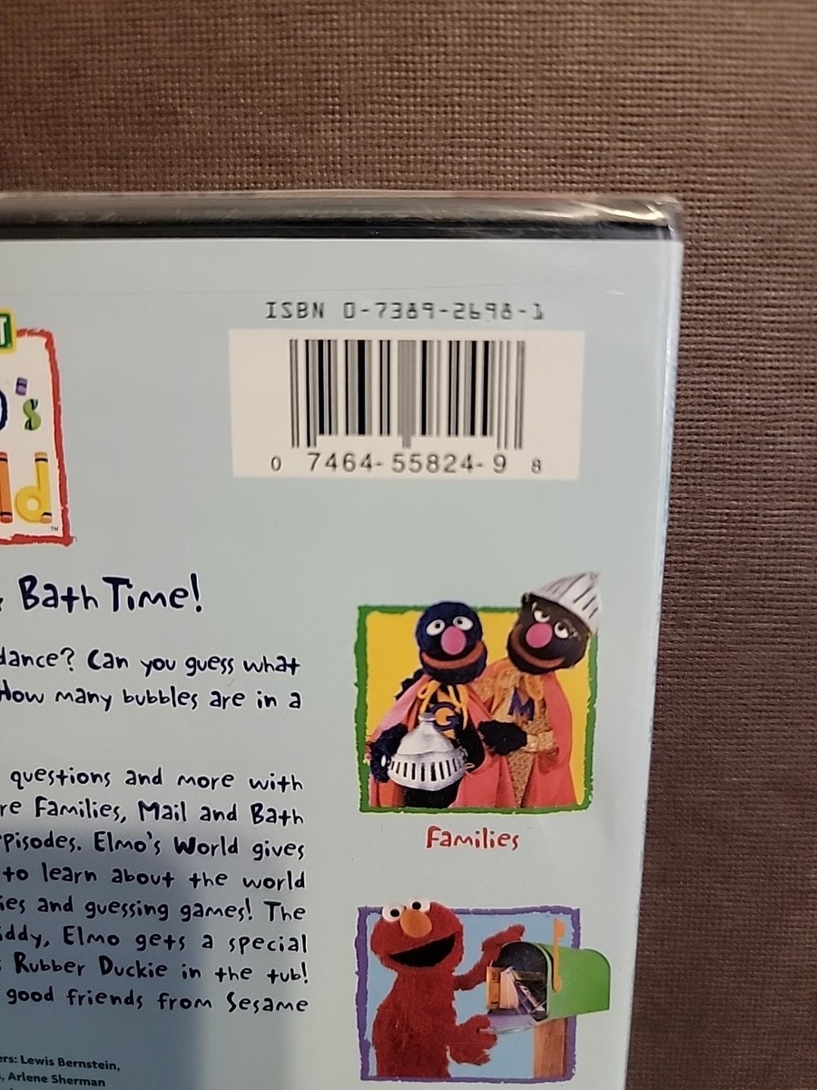 Elmos World - Families, Mail and Bath Time (DVD, 2004) 74645582498