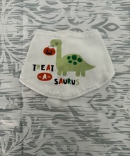 Dinosaur Halloween Baby Bib