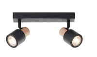Holzlampe Deckenlampe Leuchte Lampe Natur Deckenleuchte 2 Flg. 10146/76