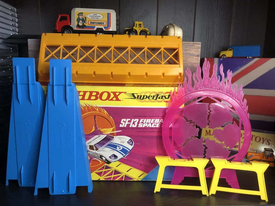 Matchbox Superfast SF-13 Rennbahn Zubehör Set Mint OVP von 1970 - Bild 2 von 4