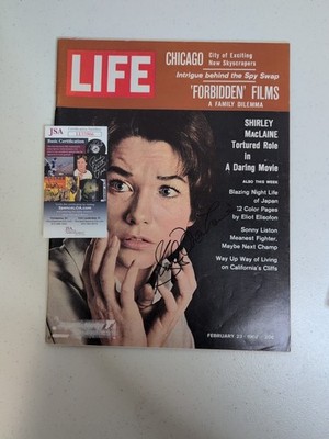 Life Magazine February 1962  Shirley Maclane signed JSA certified vintage