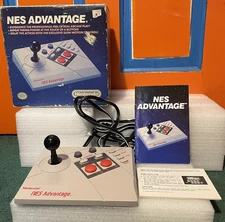 NES ADVANTAGE NINTENDO CONTROLLER  CIB COMPLETE IN BOX  WORKS Rare