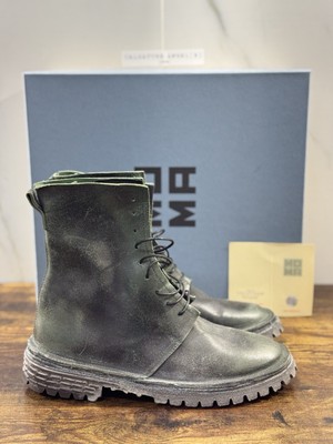 MOMA Amphibisch Stiefel Grünfink Handgefertigt IN Italien Luxury Frau 37