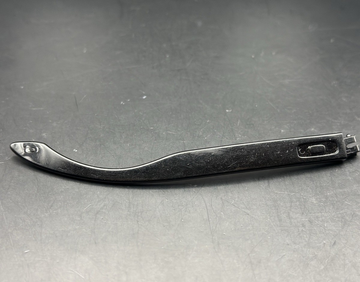 Oakley Shaun White Holbrook Polished Black Left Replacement Arm View 2