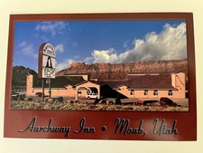 Archway Inn Moab Utah Postcard Unused Nt. Park Area Motel (Torn Down)
