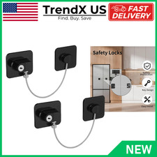 2 Pack Fridge Lock Freezer Lock for Refrigerator, Cabinet Drawer Child Safety