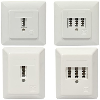 Telefon Dose TAE Anschlußdose 1-Fach 3-Fach Untrzputz Aufputz N+F NFN NFF Fax