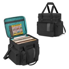 Vinyl Record Storage Bag With 4 Boards Around And 2 Detachable Dividers Holds Up