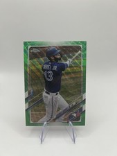 2021 Topps Chrome - Lourdes Gurriel Jr. #64 Green Wave Refractor /99 - Blue Jays