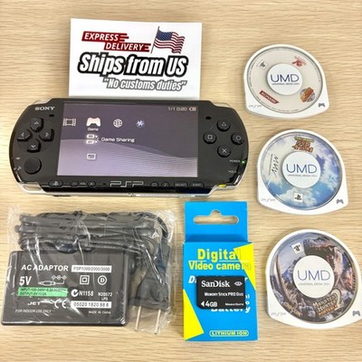 Sony PSP-3000 Console Select /Charger+newbattery+random3games+4G
