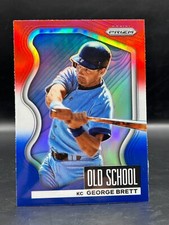 2022 Panini Prizm #OS-6 George Brett Old School Red/White/Blue Prizm