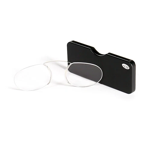 Pince Nez Metal Nose Clip Reading Glasses 1.0 1.5 2.0 2.5 3.0 3.5 Retro Readers - Picture 5 of 9