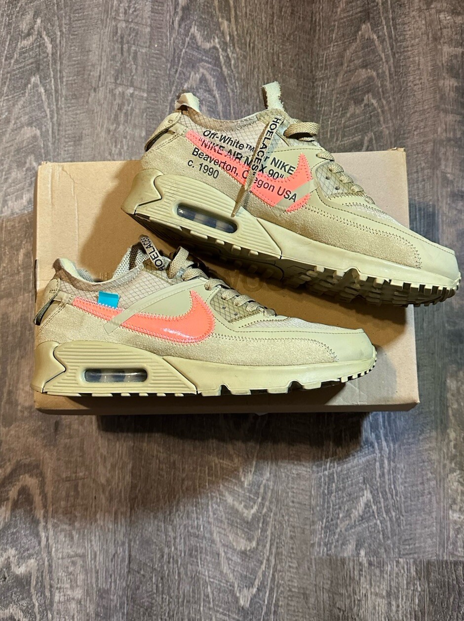 OFF WHITE X NIKE Nike Air Max 90 x OFF WHITE Desert Ore 2019 taglia 8 5