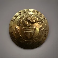 CIVIL WAR - 1880s New York National Guard Artillery NYSA Uniform Button Original