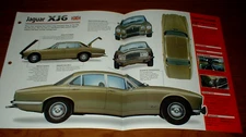 1968 JAGUAR XJ6 2.8 SPEC SHEET BROCHURE POSTER PRINT INFO PHOTO 68 69 70-73