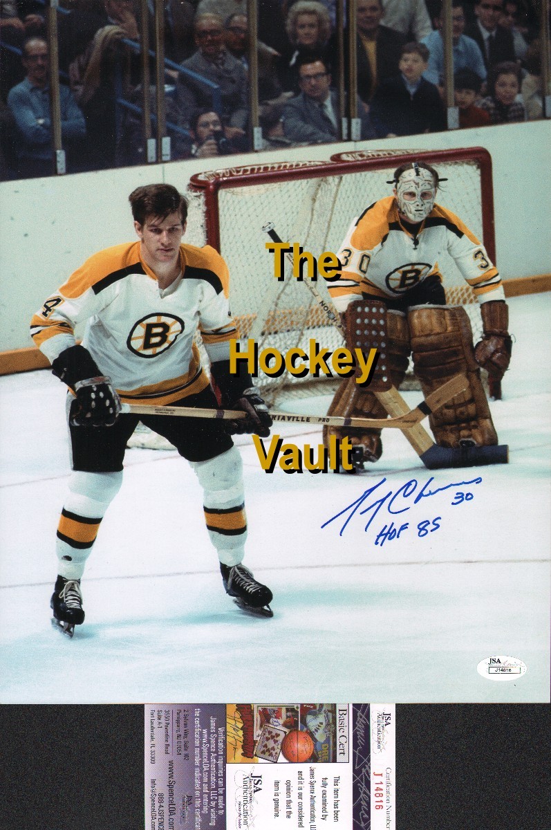 Bobby Orr Autographed Signed Boston Bruins Gerry CHEEVERS Face OFF Custom 11X14 Holo & COA 