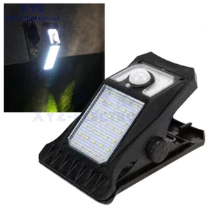 Clip lampe solaire 45Leds Lampe de camping extérieur à détecteur d'induction Garden Yard Light