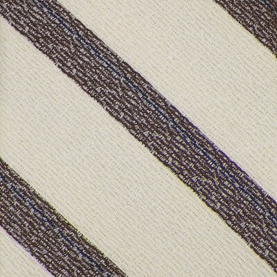 BARBA Napoli Mens Creme Brown TEXTURED STRIPE Handmade 7-FOLD Silk Tie Italy NWT