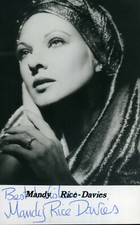 MANDY RICE-DAVIES Signed Photo - Profumo Political Affair / Scandal - Preprint