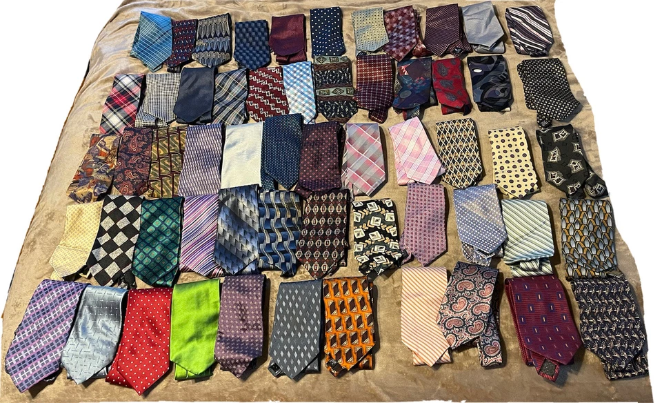 Lot of 58 Designer Name Brand Ties for Everyday Wear, Dress Up, Costume Parties, - Image 2 of 4