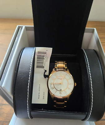Jorg Gray 1200-14 Rose Gold White MOP Dial 40 mm Quartz w SS Bracelet Unisex