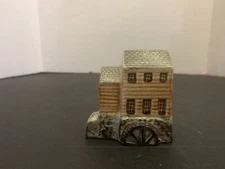 Keller Charles Philadelphia Mill with Waterwheel Miniature Made In England #3012
