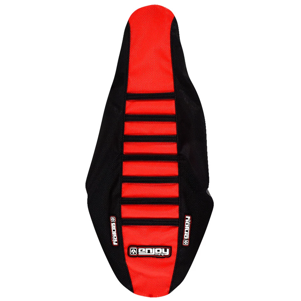 Cubierta de asiento con pinza Honda CRF 150 R 2007-2021 negro/rojo/negro costillas #50 Foto 4 de 4