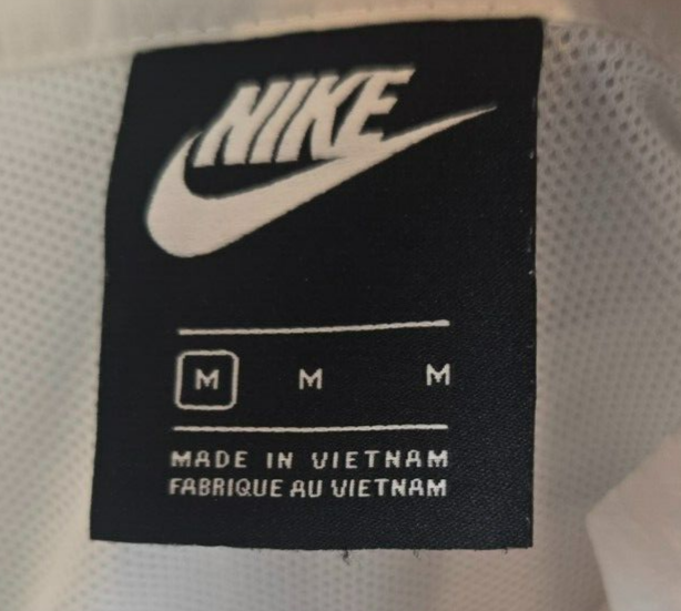 SACAI X NIKE Giacca a vento Nike Sportswear Heritage donna M tessuto arancione bianco CJ2361