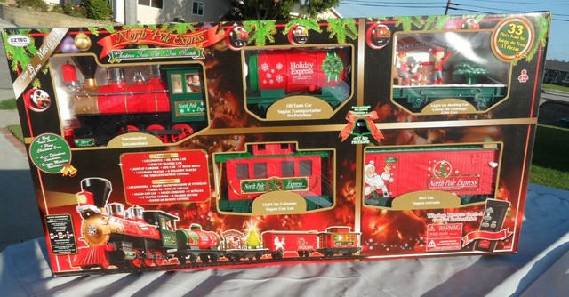 remote control christmas train set