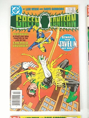 Green Lantern #173 174 175 Misprint 176 1st Javelin (1984 DC