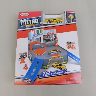 Express Wheels Metro Town 12pc Auto Service Car Repair Playset With Car #5180