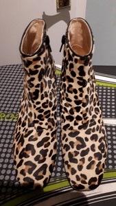 clarks leopard print ankle boots