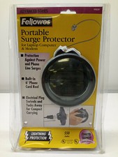 FELLOWES 99039 ROUND PORTABLE SURGE PROTECTOR LAPTOP COMPUTER  MODEM