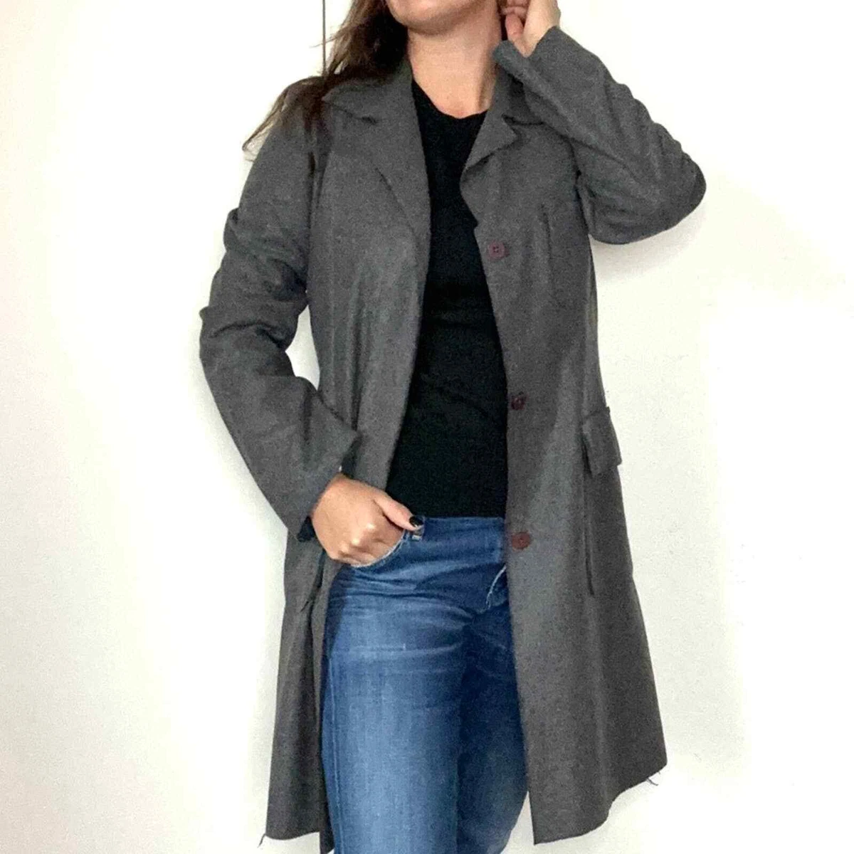 Express grey hotsell coat