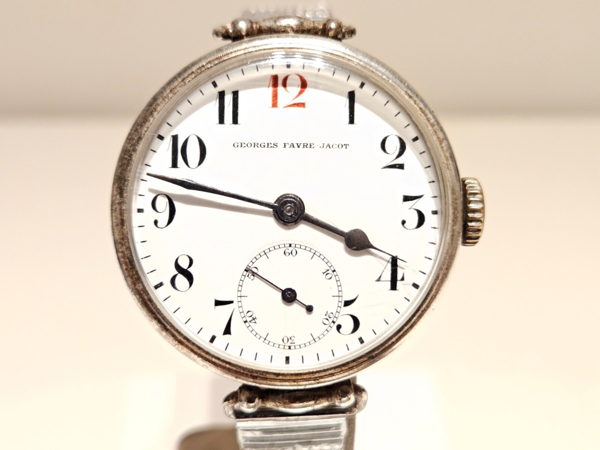RFT L2031 ジャーマン　ヴィンテージ ANTIQUE TRENCH WW1 SWISS 38MM SILVER MEN'S WATCH 