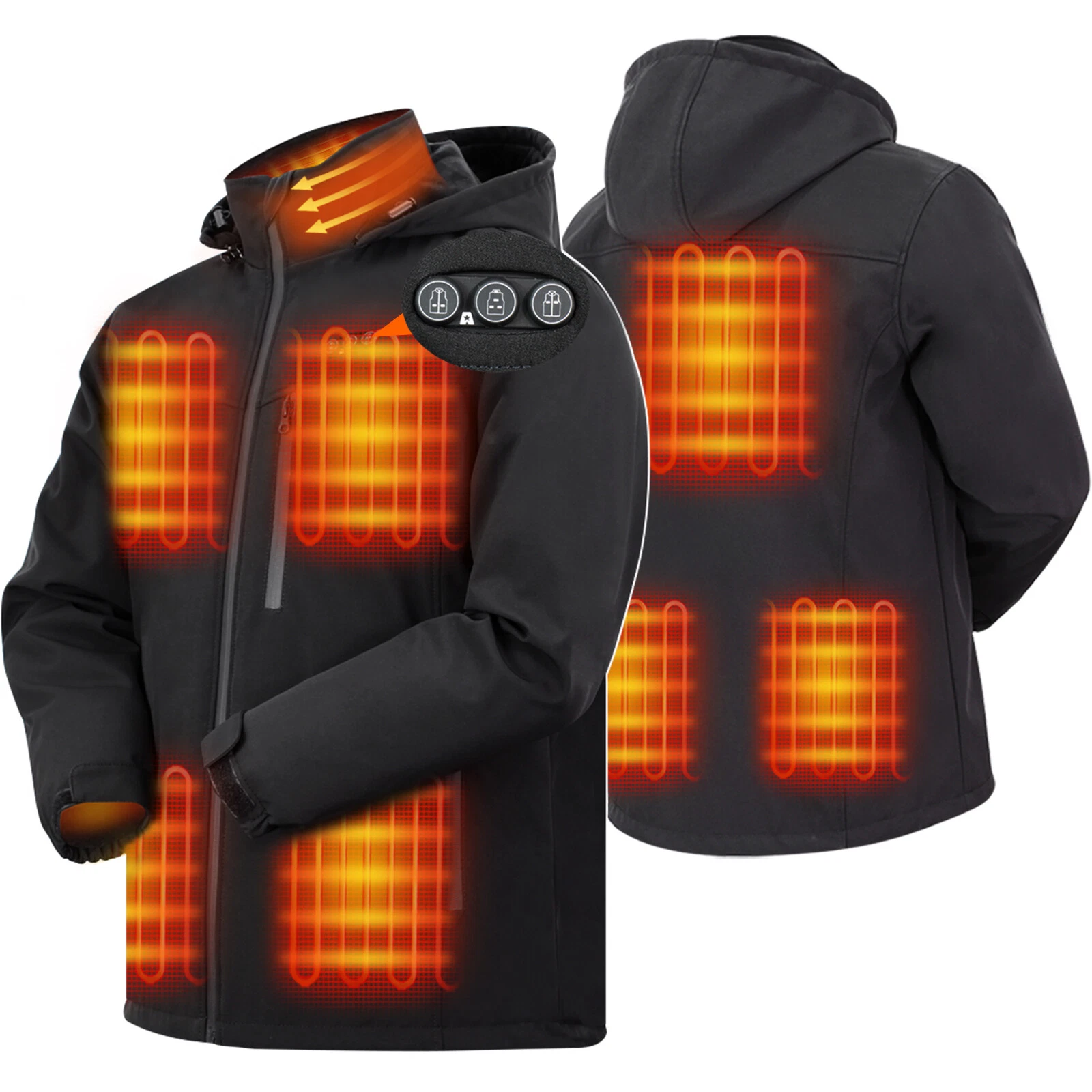 ARRIS Men`s Heated Jacket Electric Windproof Heating Coat with 7.4V Battery
Opens in a new window or