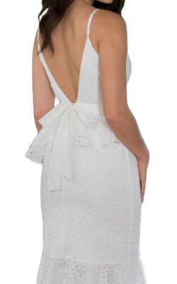 dress gala mermaid party Lace Mermaid Gala Dress: scoop neck, open back, sequin bodice Sale