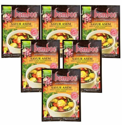 [ 6x 60g ] Bamboe Gewürzmix SAYUR ASEM für Süß-Saure Gemüsesuppe