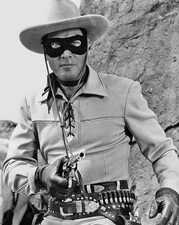 TV Show CLAYTON MOORE as THE LONE RANGER Glossy 8x10 Photo Poster Western Print