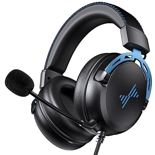 Gaming Headset for PS5 PS4 PC, Gaming Headphones with Noise Cancelling Mic, W...-image