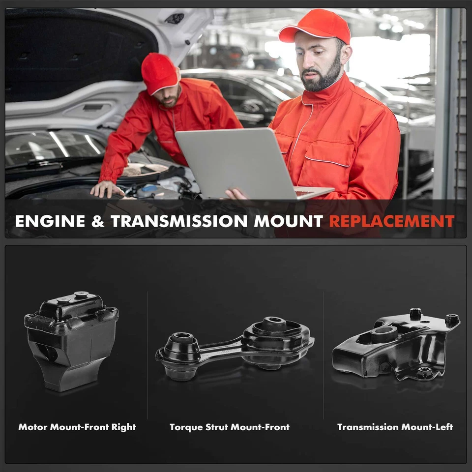 3x Motor y montaje de transmisión para Chevrolet Cavalier Pontiac Sunfire 1995-2002 Foto 2 de 4