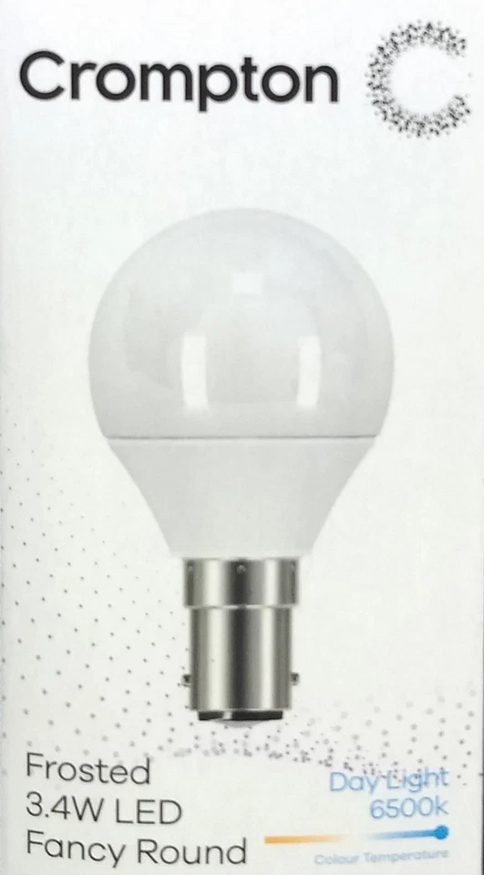 LED 3W Light Globes Bulbs Small Bayonet Cap SBC B15 Cool Daylight 6500K Pearl - Image 4 of 4
