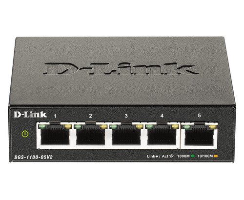 Switch D-Link DGS-1100-05V2 Gestito L2 Gigabit Ethernet 5 Porte