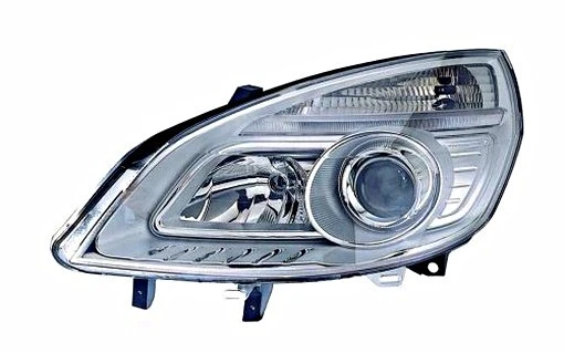 DEPO RIGHT Chrome Headlight Front Lamp Fits RENAULT Grand Scenic  