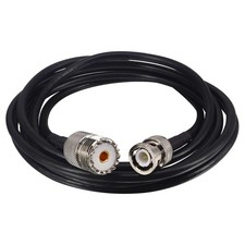 BNC Male to SO239 Cable RG58 6.56Ft UHF Female to BNC Male Coax Cable PL-259 ...